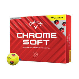 2024 Chrome Soft TruTrack Yellow Overrun Golf Balls