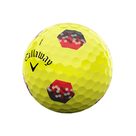 2024 Chrome Soft TruTrack Yellow Overrun Golf Balls