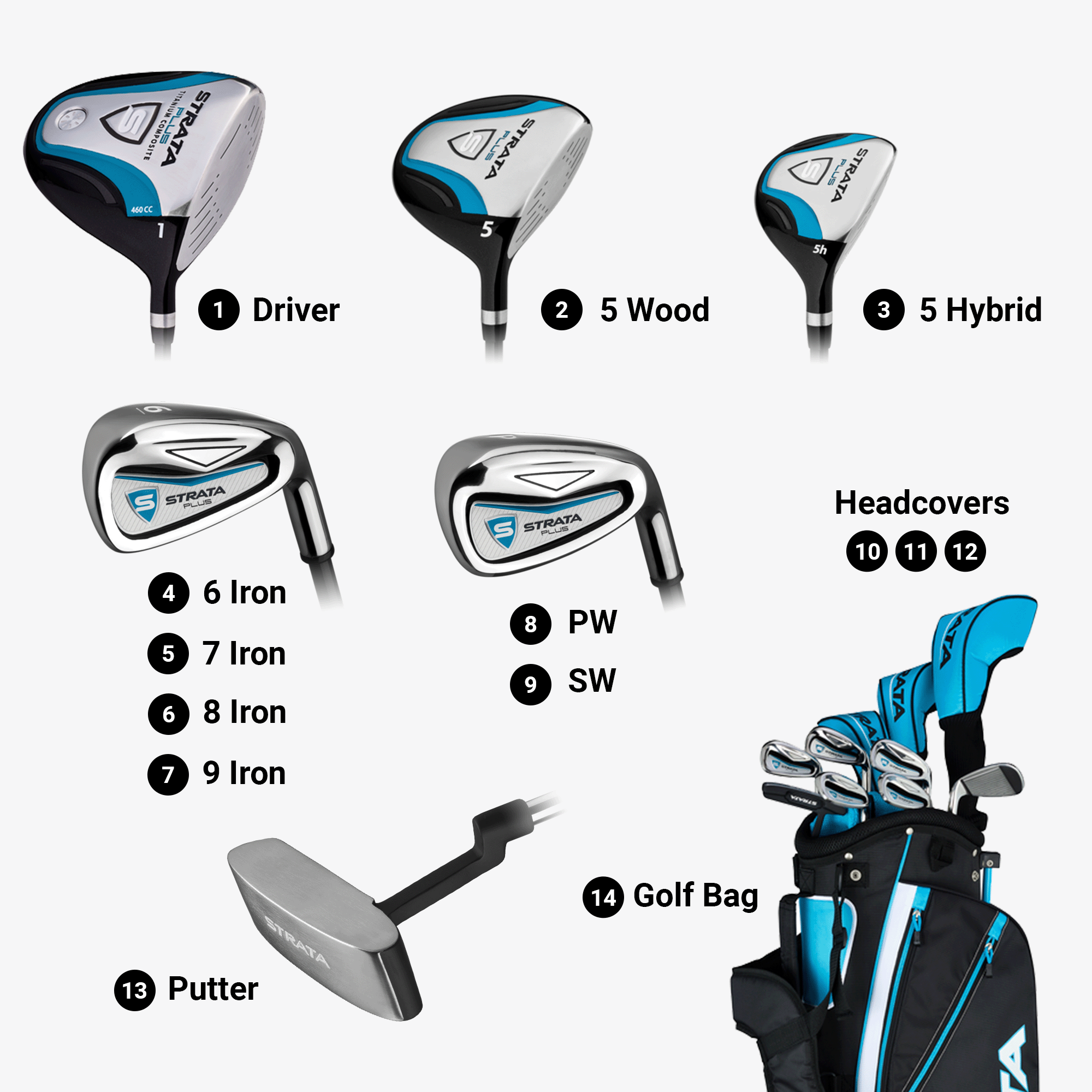 Callaway - Callaway STRATA Plus 2019年モデル ゴルフクラブセット Strata Women's Strata Plus 14-Piece Complete Set | Callaway Golf