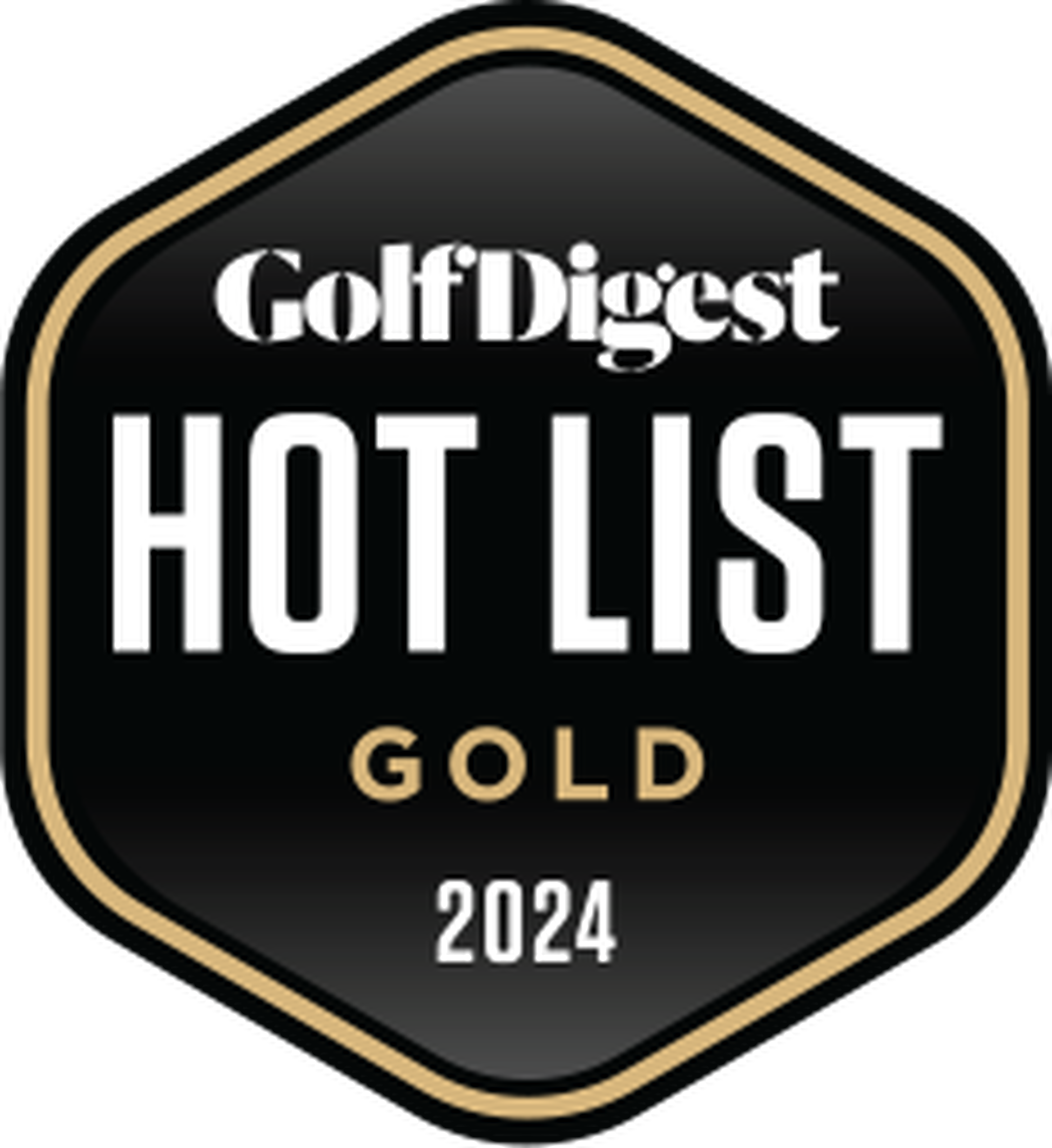 2023 golf digest hot list gold award badge