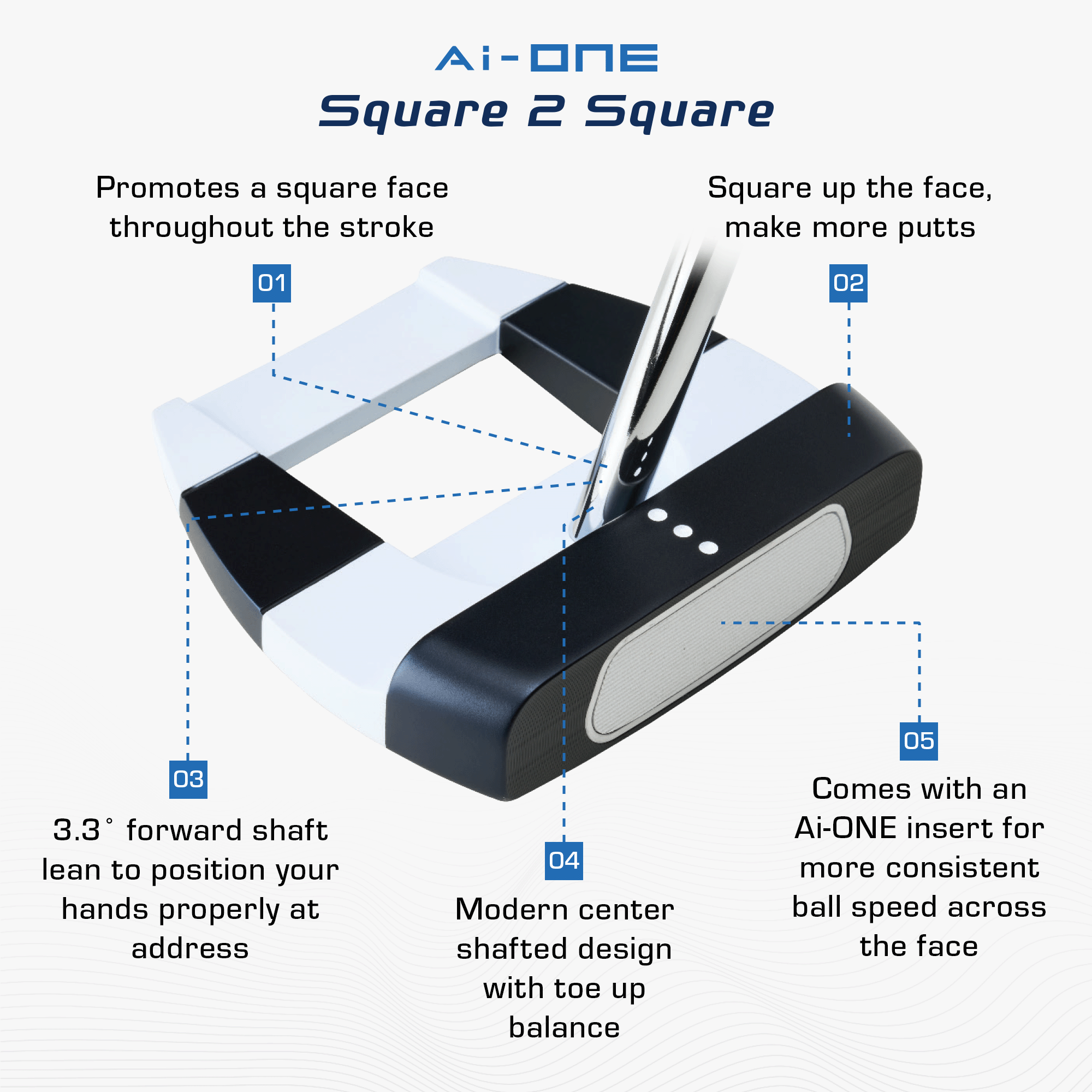 Odyssey Ai-ONE Square 2 Square Double Wide Putter | Callaway Golf