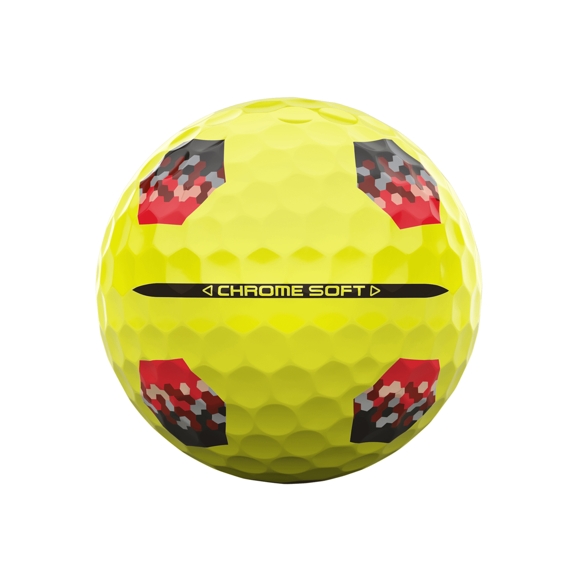 2024 Chrome Soft TruTrack Yellow Overrun Golf Balls image 3