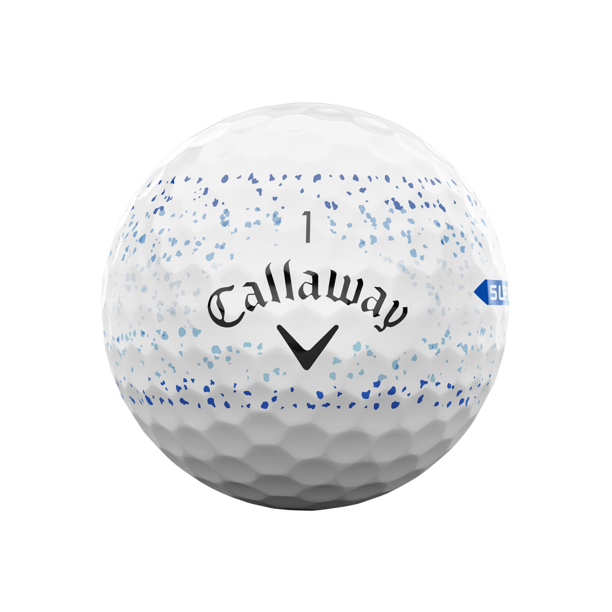 2023 Super Soft Blue Splatter Overrun Golf Balls image 2