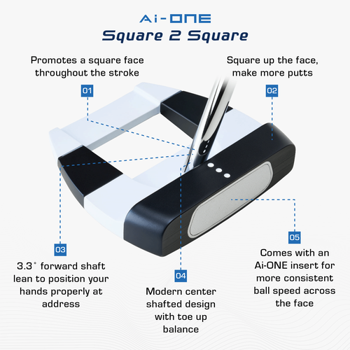 Ai-ONE Square 2 Square Double Wide Putter - View 3