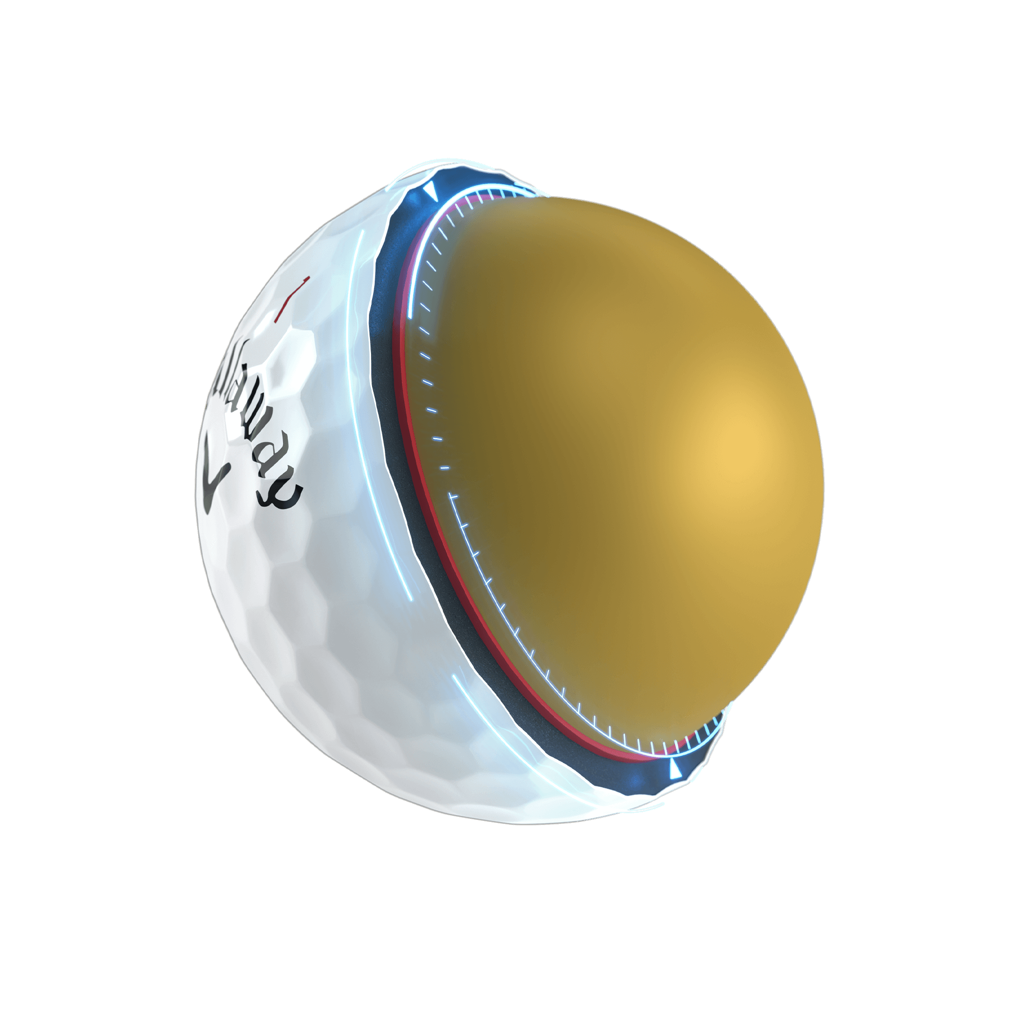 2024 Chrome Tour Logo Overrun Golf Balls image 3