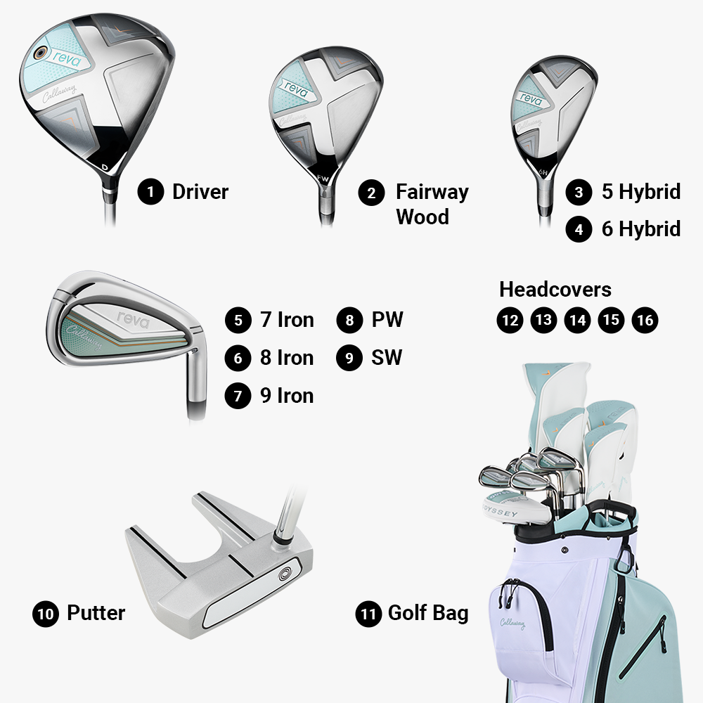 Women's REVA 11-Piece Cart Bag Complete Set image 3