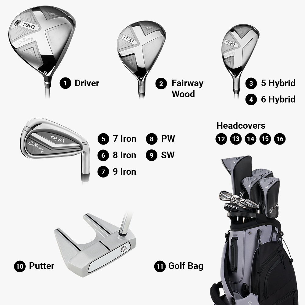 Women's REVA 11-Piece Stand Bag Complete Set image 3