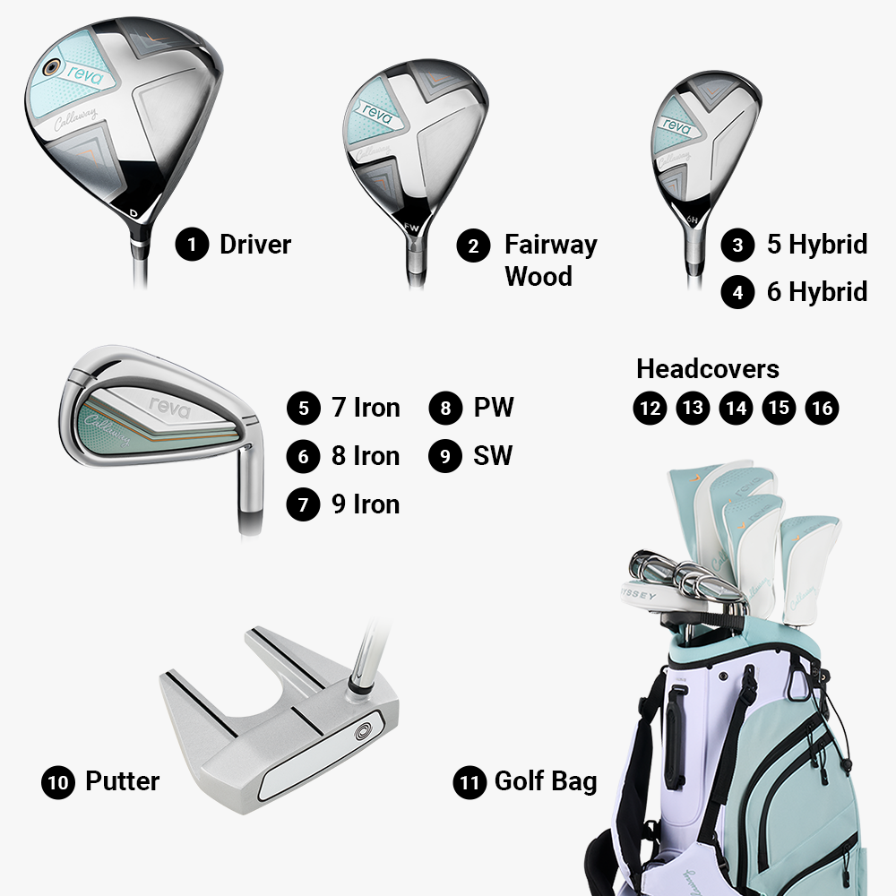 Women's REVA 11-Piece Stand Bag Complete Set image 3