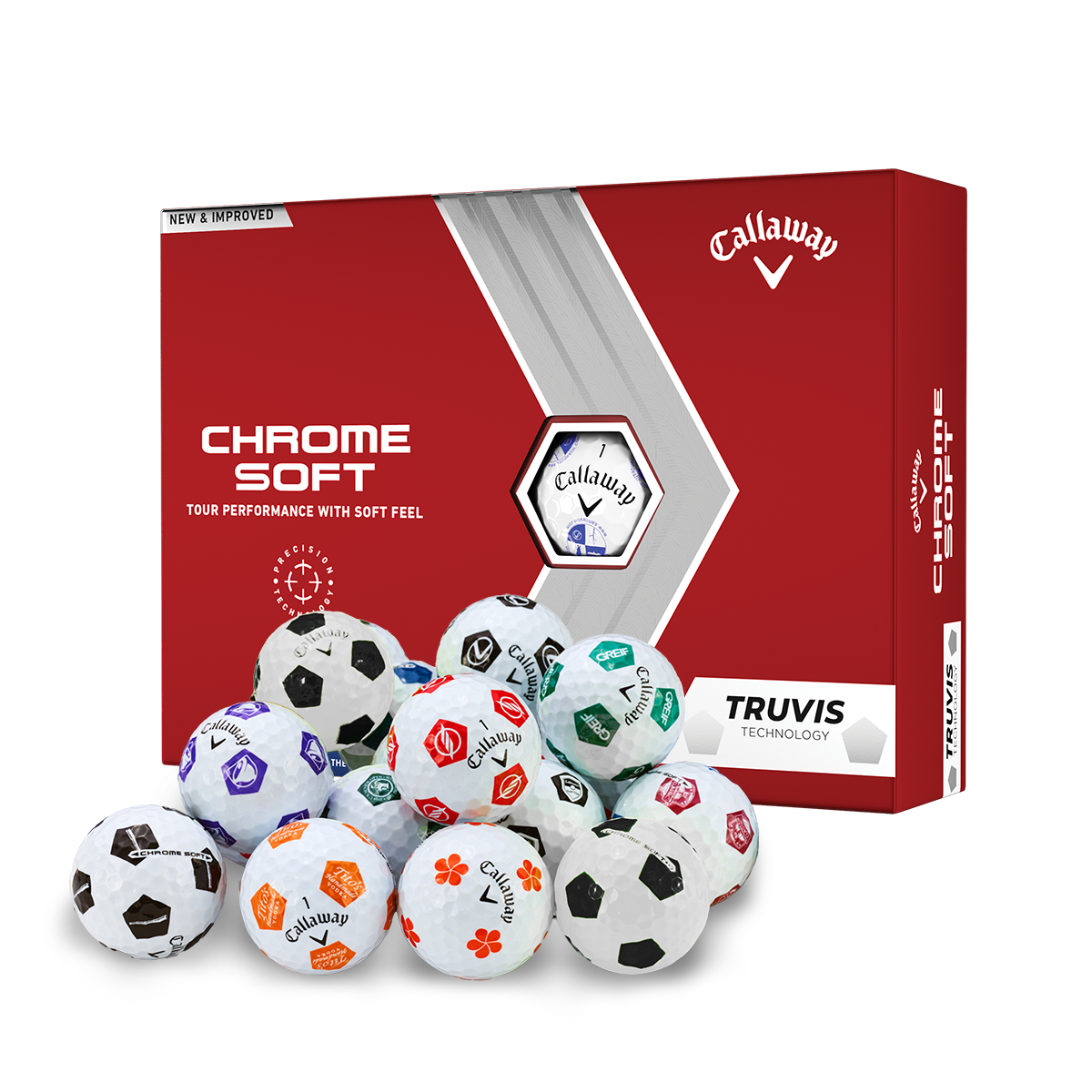 Chrome Soft Truvis Logo Overrun Golf Balls image 1
