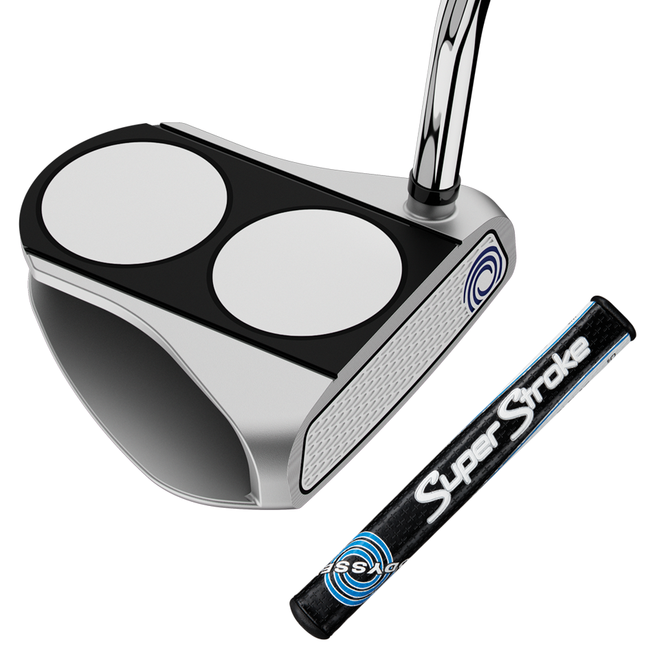 Odyssey White Hot RX 2-Ball V-Line Putter with SuperStroke Grip image 1